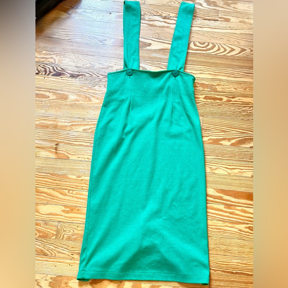 Compagnie Internationale Express Vintage Green Suspender Skirt